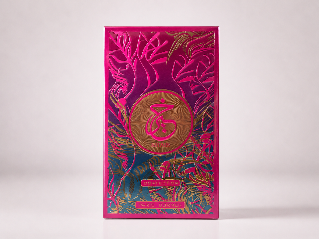 Khair Confection Paris Corner 100 ml | Eau de Parfum Gourmande à la Guimauve & Vanille | Dubai Avenue